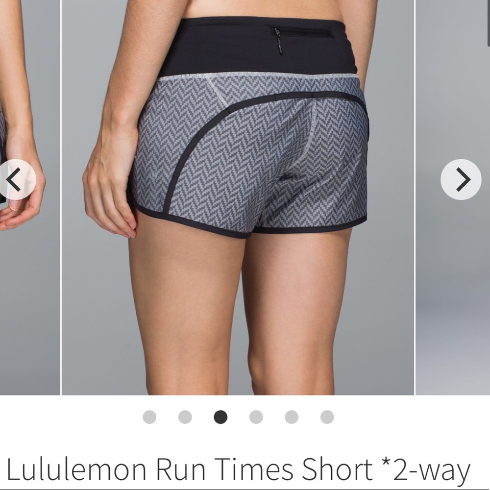 Lululemon run time short 4” size 6